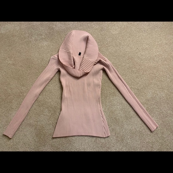 BCBG pink shoulder sweater, new - Picture 2 of 5